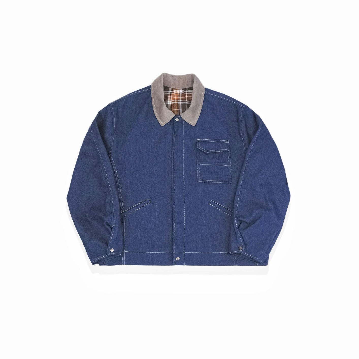 Denimyth Barn-Style Raw Denim Pocket Workwear Jacket