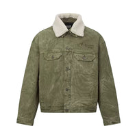 Denimyth Vintage-Style American Denim Jacket with Fleece Collar