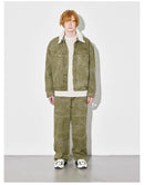 Denimyth Vintage-Style American Denim Jacket with Fleece Collar