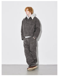 Denimyth Vintage-Style American Denim Jacket with Fleece Collar