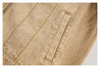 Denimyth Vintage Embroidered Distressed Workwear Western Cowboy Jacket