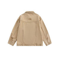 Denimyth Vintage Embroidered Distressed Workwear Western Cowboy Jacket