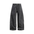 Denimyth American Vintage Casual Versatile Raw Denim Curved-Leg Jeans