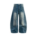 Denimyth American Vintage Casual Versatile Raw Denim Curved-Leg Jeans