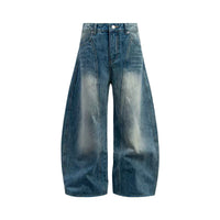 Denimyth American Vintage Casual Versatile Raw Denim Curved-Leg Jeans