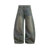 Denimyth American Vintage Casual Versatile Raw Denim Curved-Leg Jeans