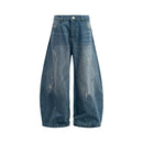 Denimyth American Vintage Casual Versatile Raw Denim Curved-Leg Jeans