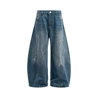 Denimyth American Vintage Casual Versatile Raw Denim Curved-Leg Jeans