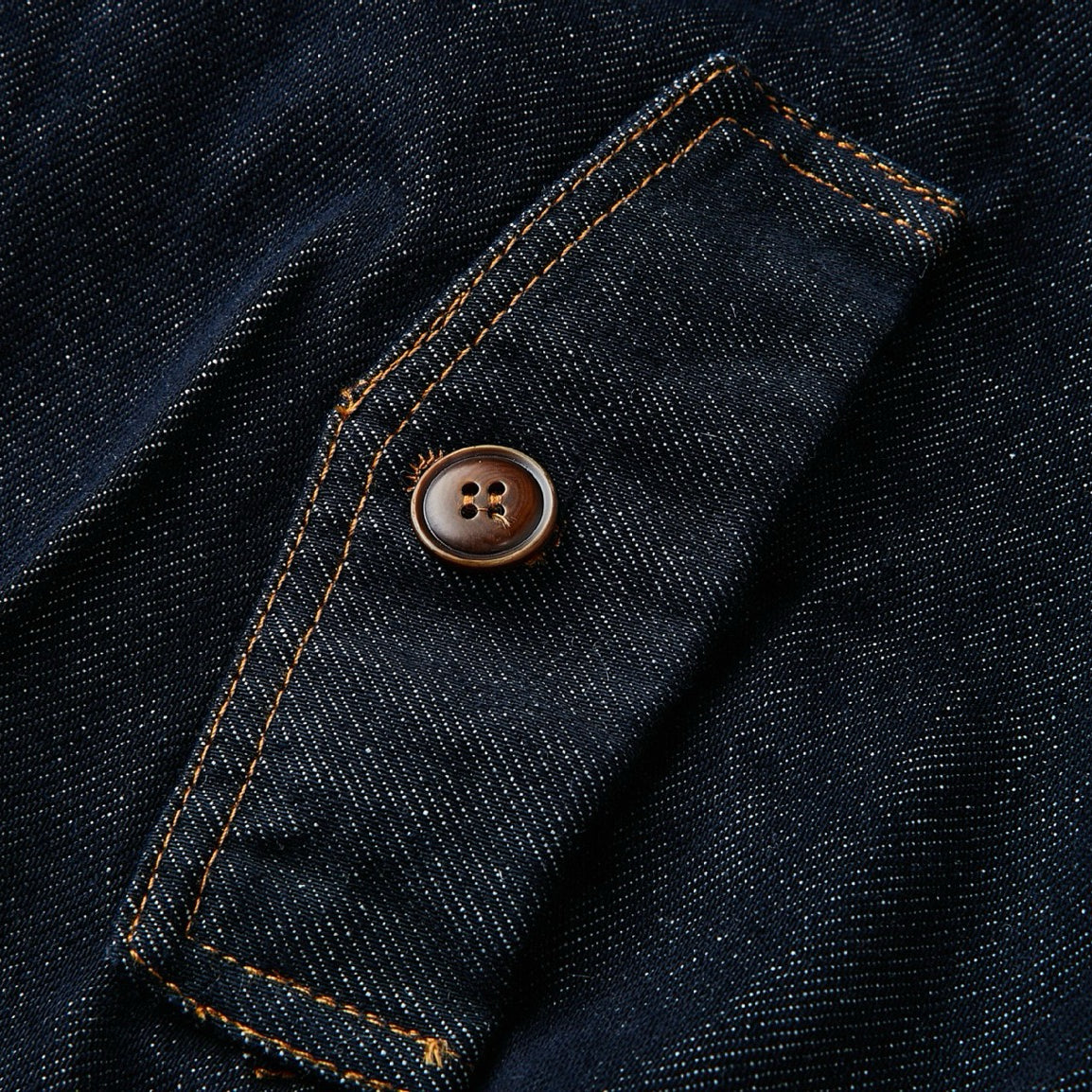 Denimyth Vintage American-Style Men's Raw Denim Zipper Harrington Jacket