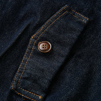 Denimyth Vintage American-Style Men's Raw Denim Zipper Harrington Jacket