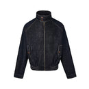 Denimyth Vintage American-Style Men's Raw Denim Zipper Harrington Jacket