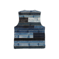 Unique Patchwork Denim Vest