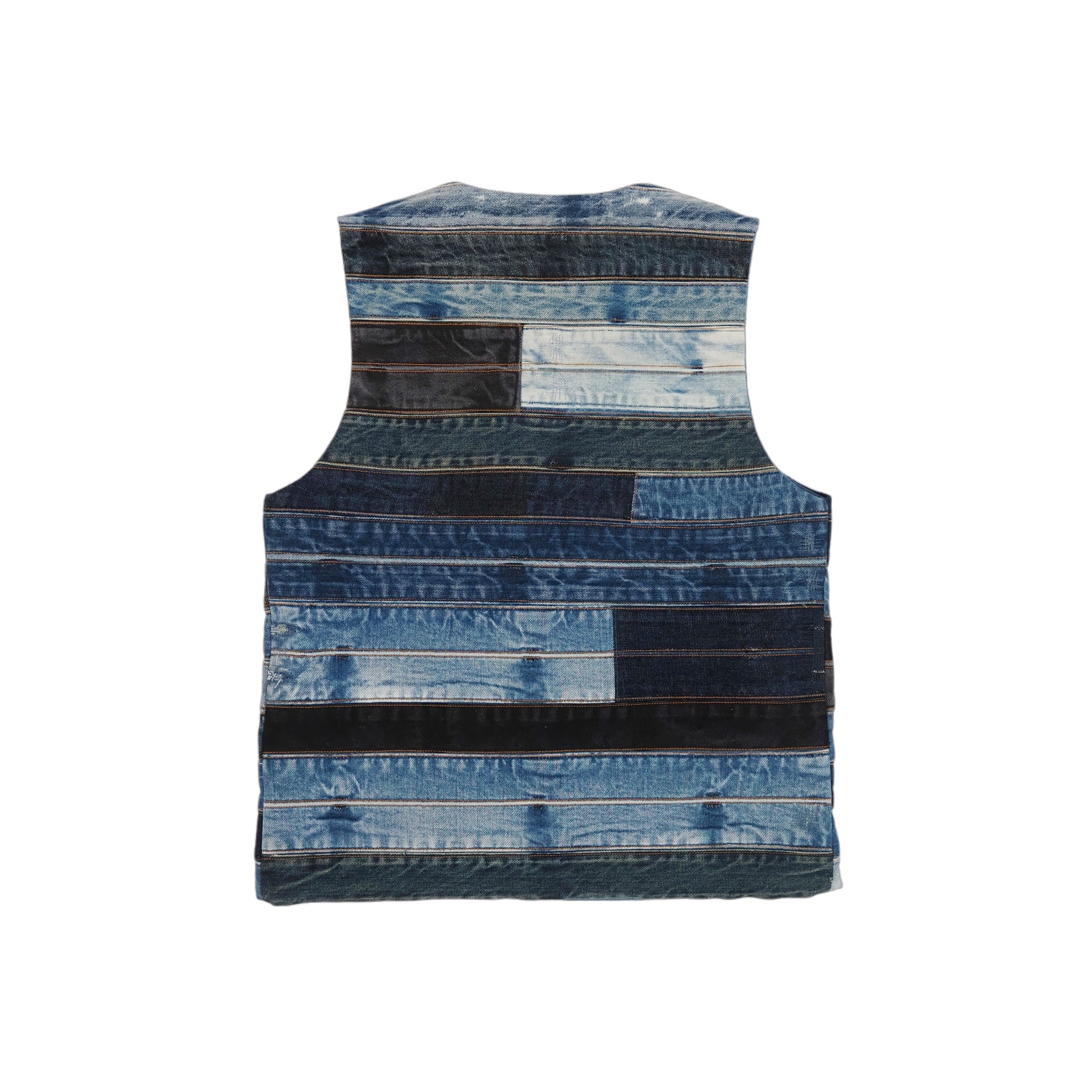Unique Patchwork Denim Vest