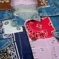 Bandana Mosaic Denim Jacket
