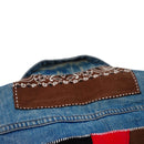 Bandana Mosaic Denim Jacket