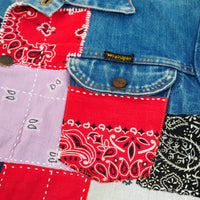 Bandana Mosaic Denim Jacket
