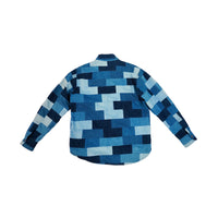 Brickwork Patchwork Denim Shirt