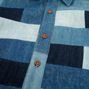 Brickwork Patchwork Denim Shirt