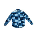 Brickwork Patchwork Denim Shirt