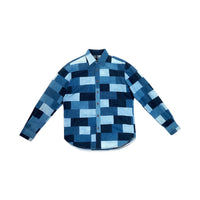 Brickwork Patchwork Denim Shirt