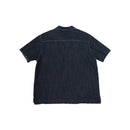 Denim Alphabet Patchwork Shirt