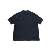 Denim Alphabet Patchwork Shirt