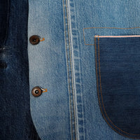 designer custom handcrafted waist-tie denim vest