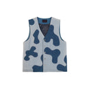 Denim Cloudform Patchwork Vest