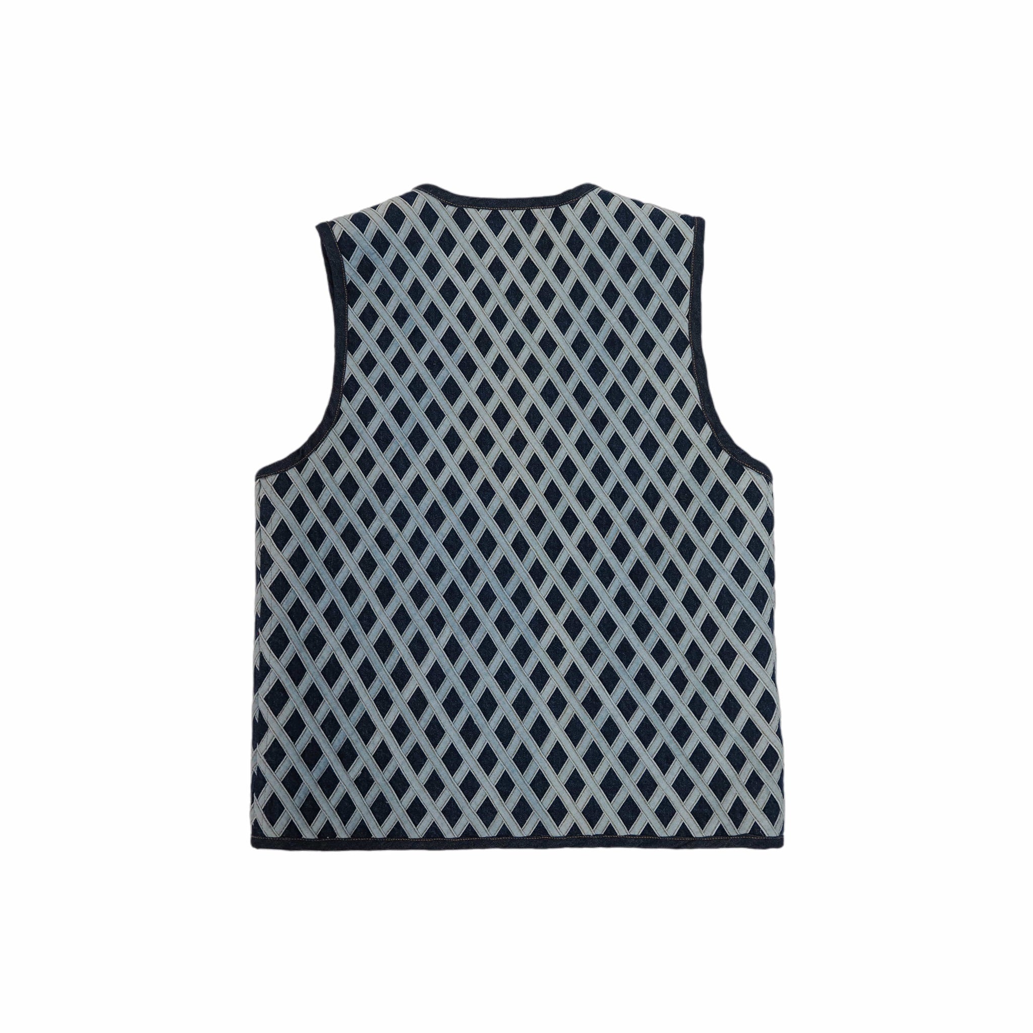Denim Lattice Vest