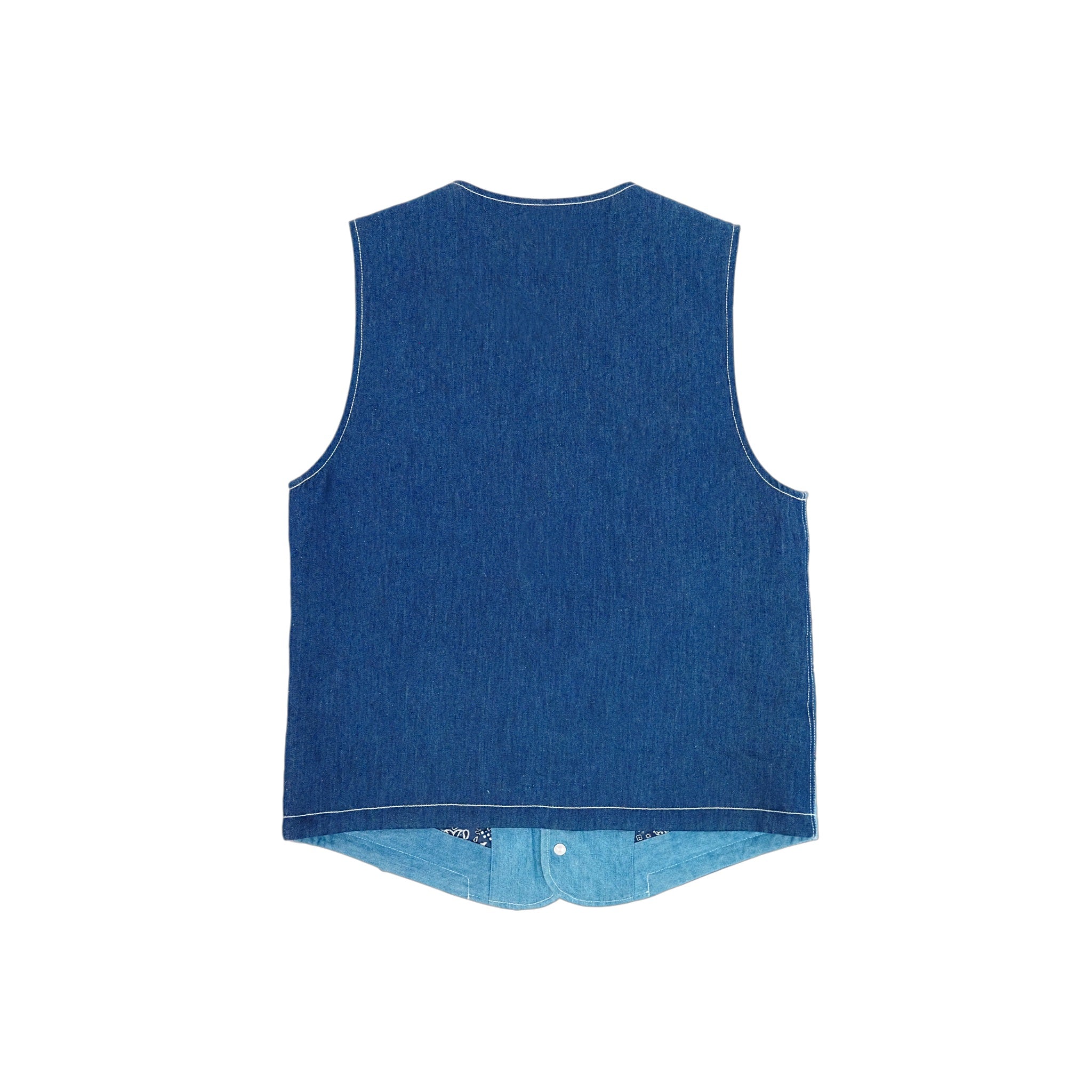 Denim Mosaic Patchwork Vest