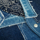 Denim Mosaic Patchwork Vest