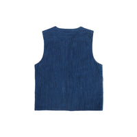 designer custom star denim vest