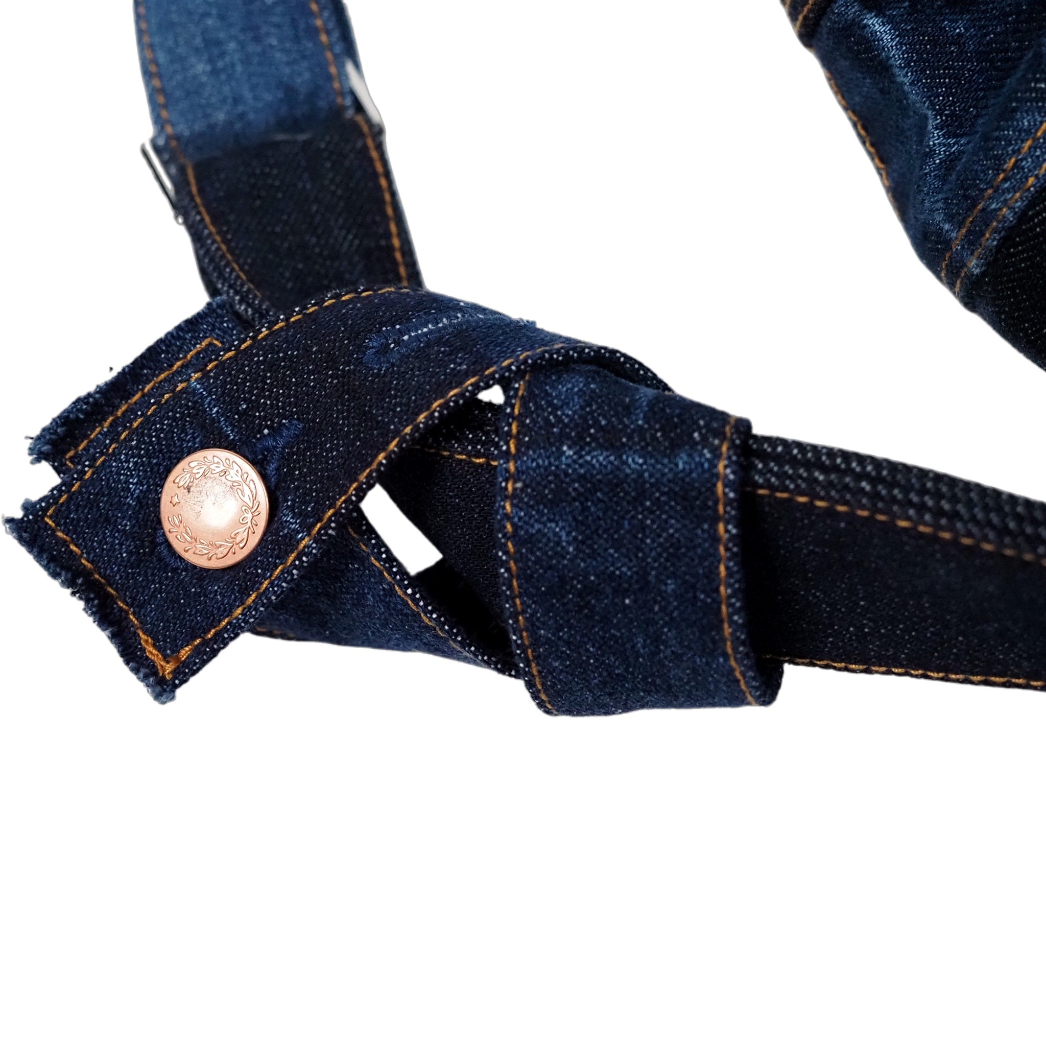 patchwork denim crossbody bag with ray pattern