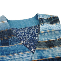 Unique Patchwork Denim Vest