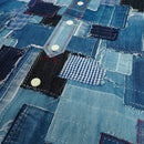designer custom grid denim shirt