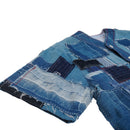 designer custom grid denim shirt