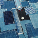 designer custom grid denim shirt