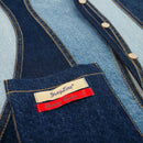 Denim Waveflow Patchwork Vest