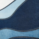 Denim Waveflow Patchwork Vest