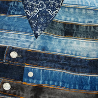 Unique Patchwork Denim Vest