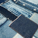 Handcrafted denim montage vest