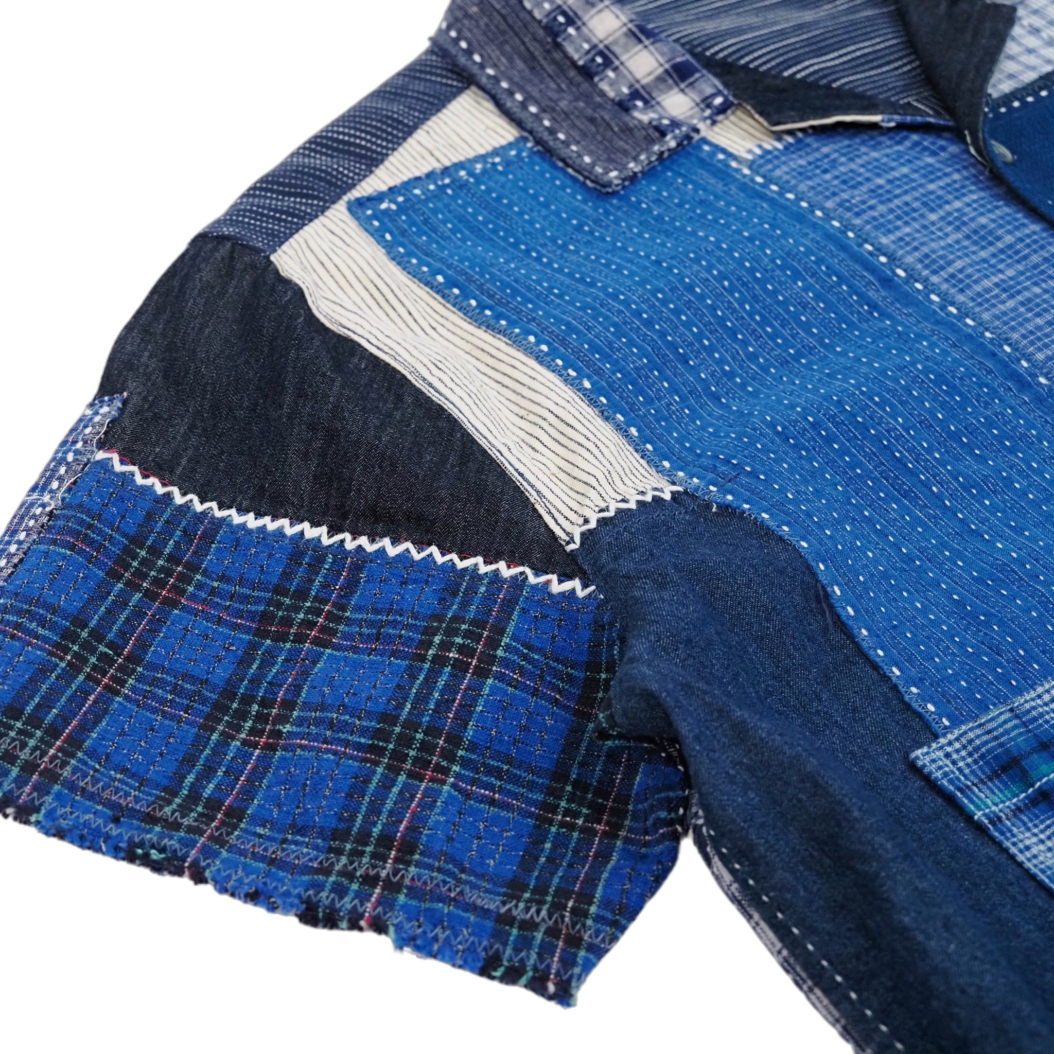 designer custom vintage blue shirt