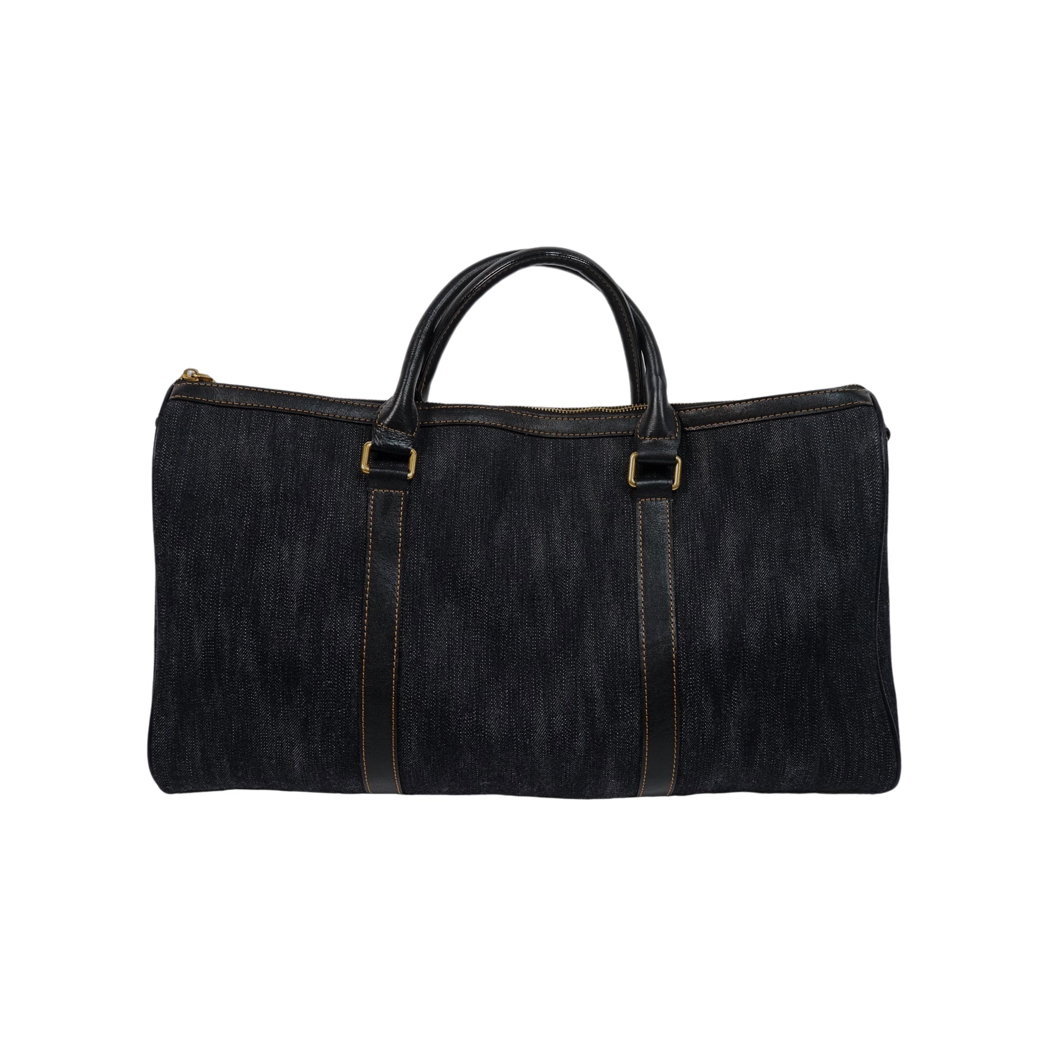 Midnight Classic Duffle | Designer Handmade Denim Travel Bag
