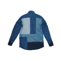 Oriental Knot Patchwork Denim Shirt