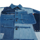 Oriental Knot Patchwork Denim Shirt