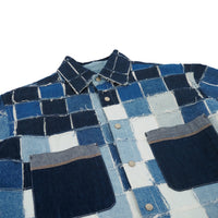 Pixel Patchwork Denim Shirt