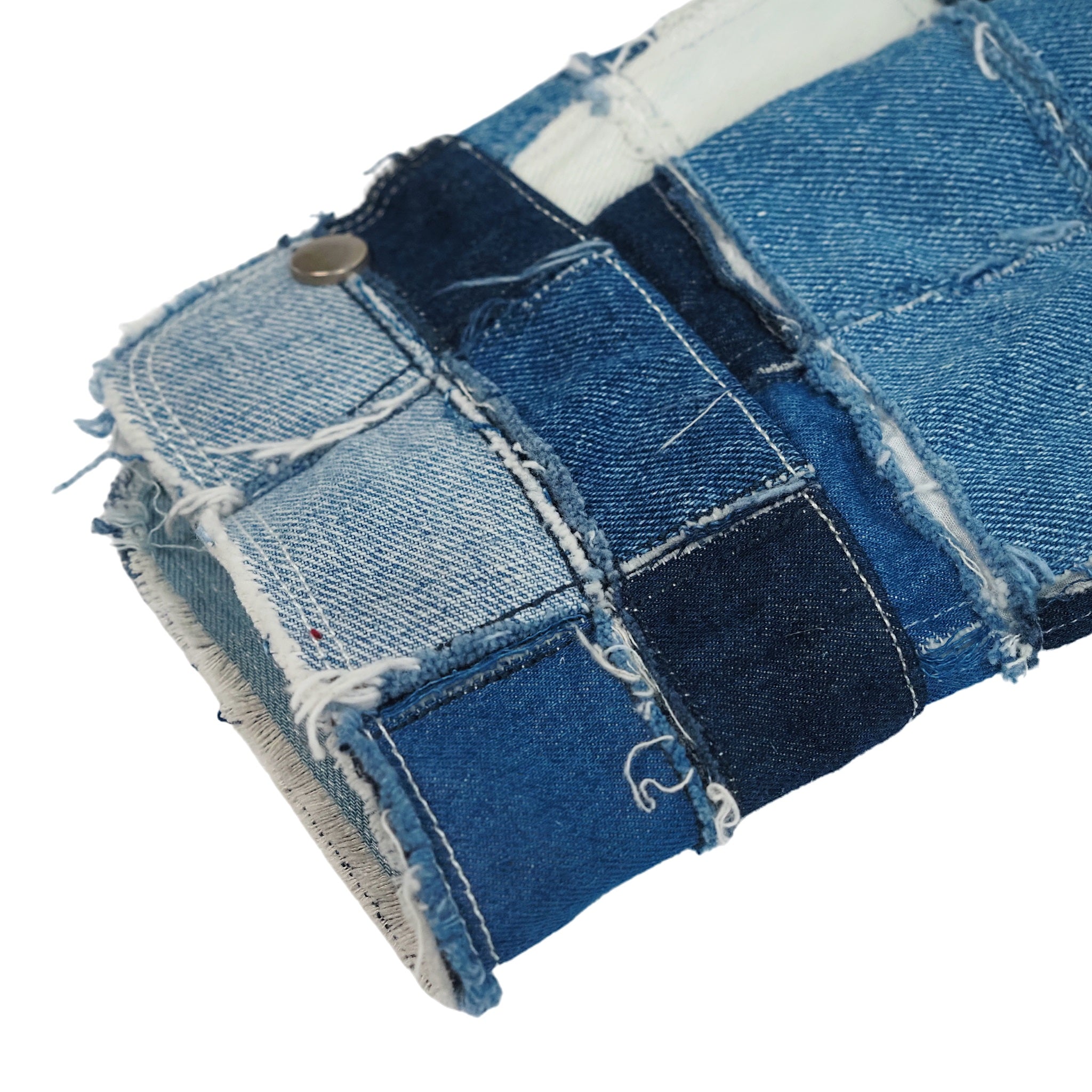 Pixel Patchwork Denim Shirt