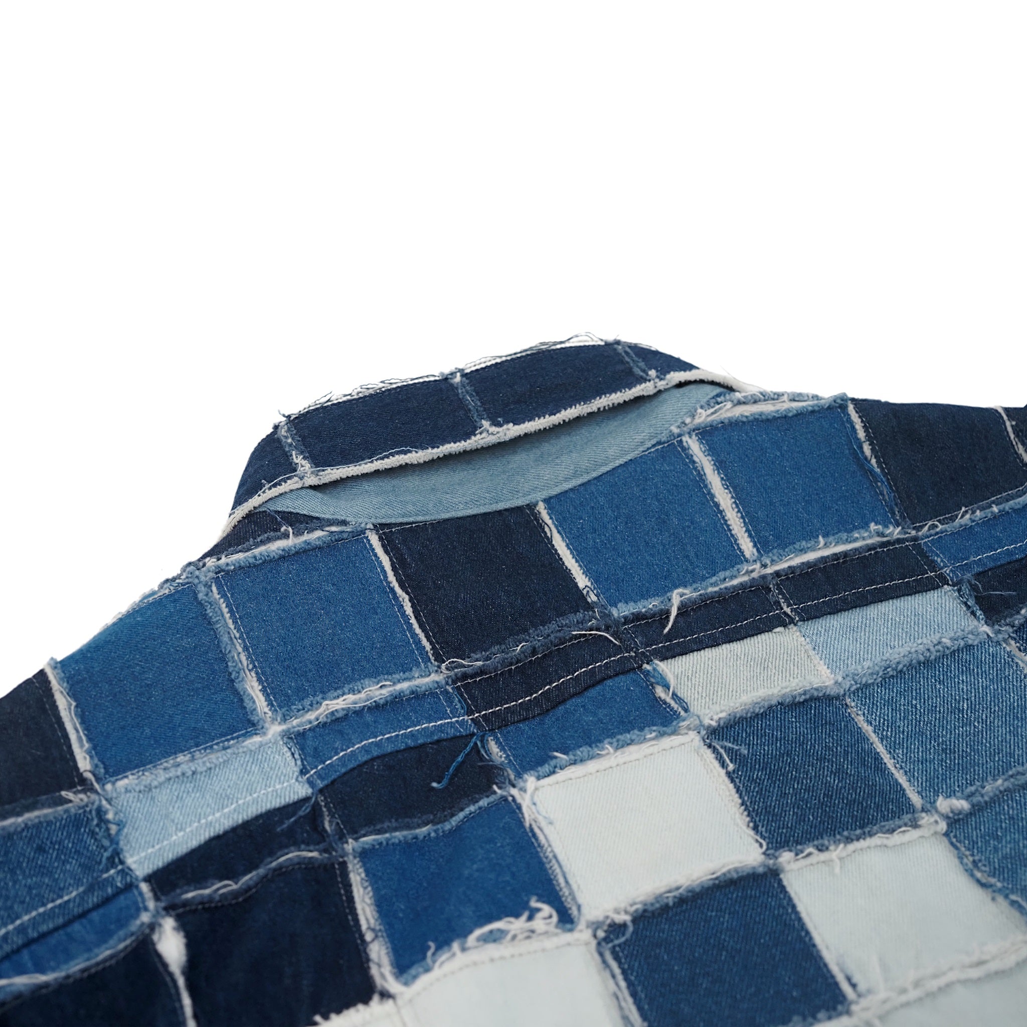 Pixel Patchwork Denim Shirt