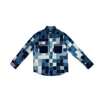 Pixel Patchwork Denim Shirt