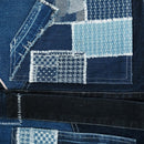 Sashiko Geometric Patchwork Kimono Jacket